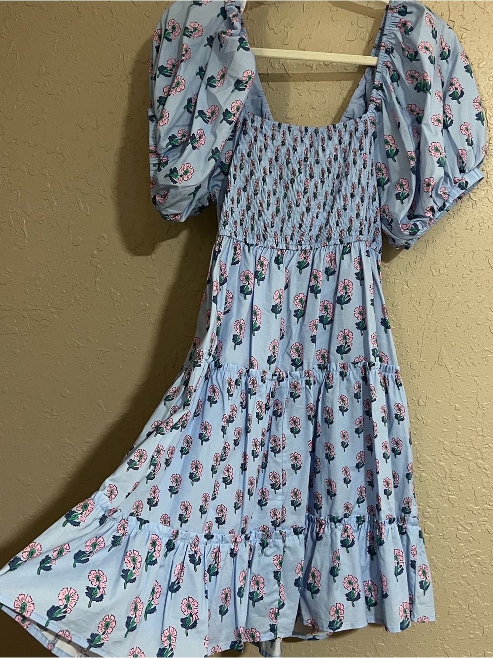 NWT Entro Blue Floral Dress Size Large - Picture 5 of 5